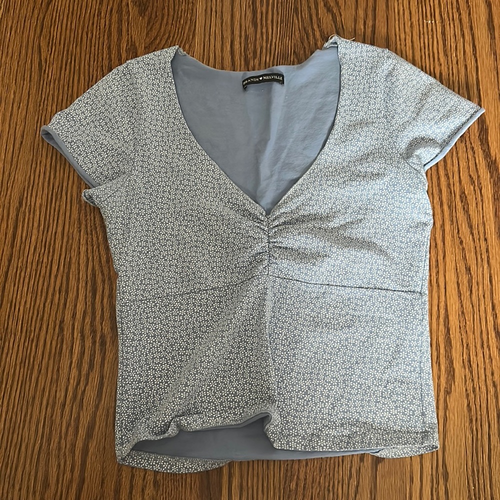 Blue brandy Melville top